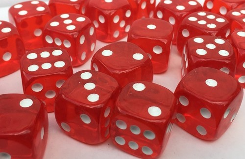 Large six sided dice - 20, 19mm