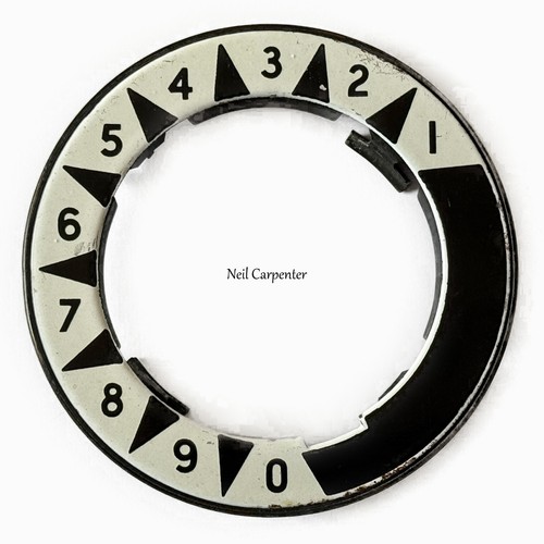 Enamel outside number - , dial