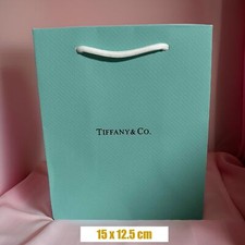 Genuine Tiffany & Co Gift Bag 15x12.5cm, Ribbon