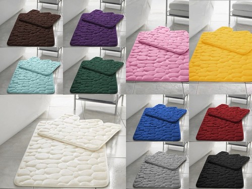Bath mat set memory foam - set,