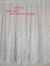 HEAVY LACE NET CURTAIN DROP