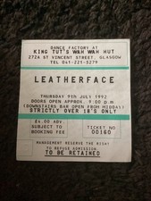 Leatherface 1992 concert gig