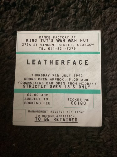 Leatherface 1992 concert - , gig