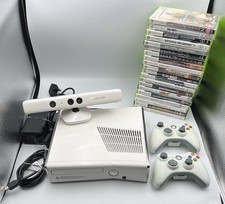 Xbox 360S 250gb Limited Edition White Console Bundle Kinect 2 Controller Games