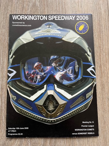 Workington speedway programme - workington,