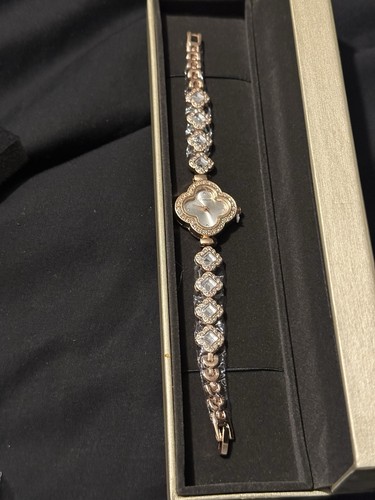 Stainless steel clover watch - steel,