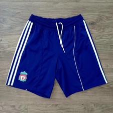 Liverpool FC Vintage 2010-13 Mens Adidas Purple Goalkeeper Shorts - Size 34" (M)