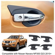 BLACK DOOR HANDLE INSERTS TRIM