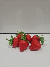 Fake Plastic Strawberries 6pk