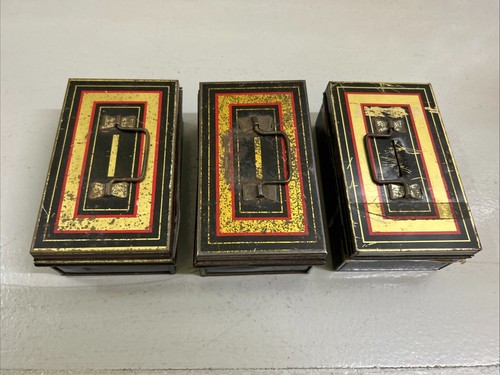 Vintage metal money tin - money,