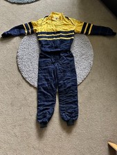 Race Suit. Karting. Motor Racing. Banger Racing. Blue/Yellow. RRS Proban