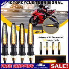4x Flowing LED Motorcycle Turn