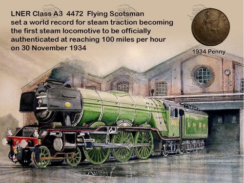Flying scotsman train 100 - flying, mph