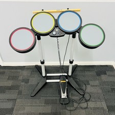 Xbox 360 Rock Band Drum Kit, Pedal and Drumsticks- Tested, Working
