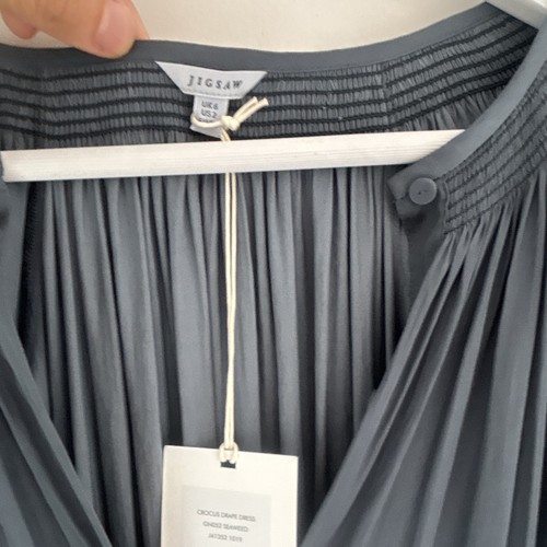 Jigsaw grey pleated neck - grey,