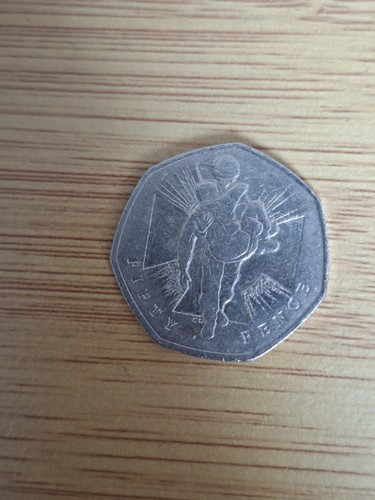 Wounded soldier 50p - , coin