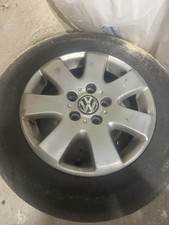 vw transporter t5 alloy wheel 16" 7h0601025e excellent 215/65 tyre spare
