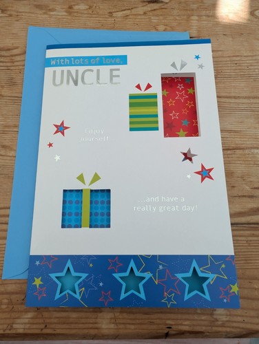 Uncle birthday card with - birthday,