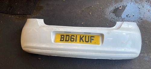 Polo rear bumper white - rear,
