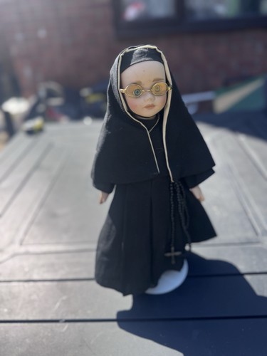 Vintage porcelain nun doll - porcelain,