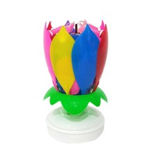 New Romantic Lotus Spinning Creative Decoration Birthday Blossom Singing