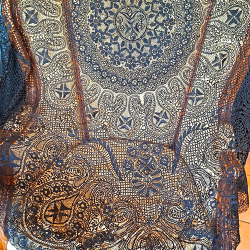 Black handmade lace - , ladies