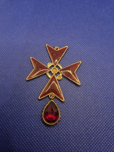 Ornate maltese cross pendant - maltese,
