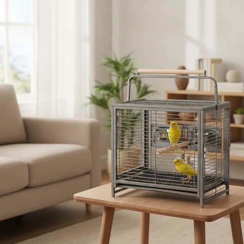 Metal parrot cage bird - parrot,