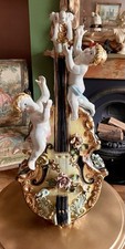 Capodimonte Porcelain Lamp Base Hand Painted 1940 50 CM