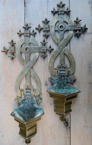 Pair 16th bronze holy - pair, c
