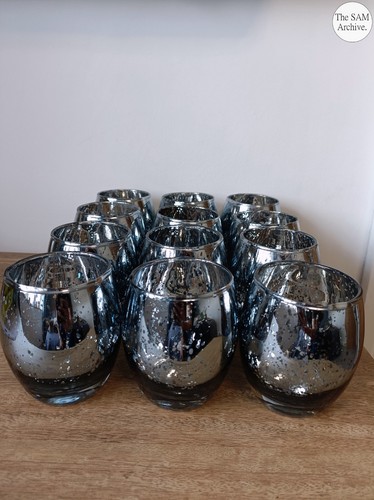 X12 mercury glass tealight - mercury,