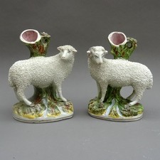 Pair of Antique Staffordshire