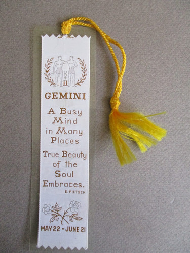 Woven bookmark gemini may - bookmark,
