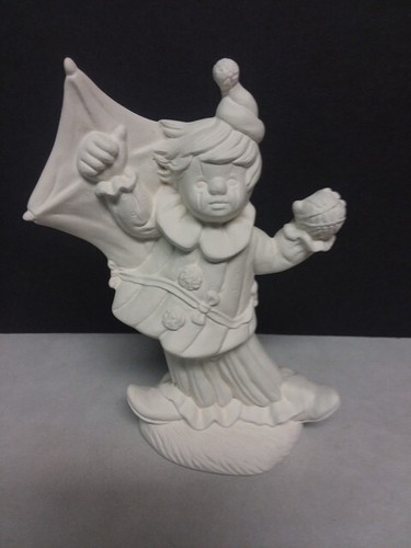 Ceramic bisque kite flying - ceramic,