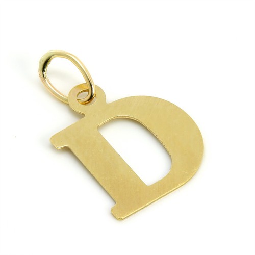 Lightweight 9ct gold initial - lightweight,
