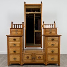 Antique 19th Century Fine Quality Dressing Chest In Oak ( REF AF-4033 )