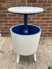 Retro Patio Ice Bucket Sputnik Side Table Style Bar Man Cave