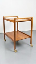 VINTAGE TEAK SERVING TROLLEY