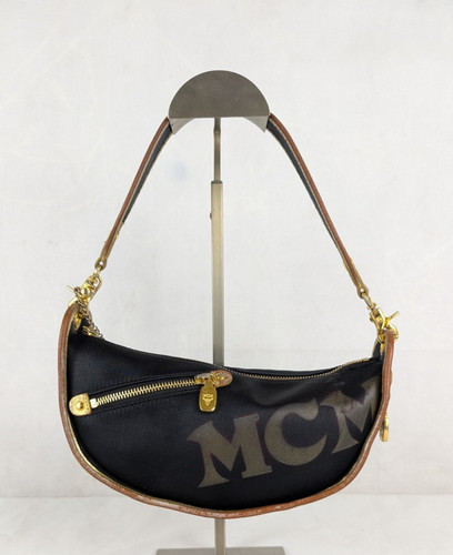 Authentic mcm black canvas - mcm,