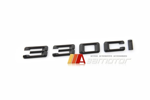 Glossy black boot rear - black, emblem