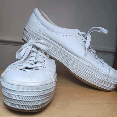Keds triple stacked white - up,