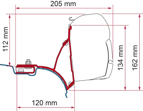 Fiamma motorhome f45 adapter - motorhome,