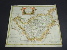 Antique map of Cheshire by Robert Morden 1695