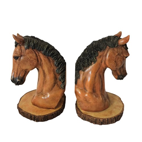 Vintage horse head bookends - vintage,