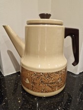 Vintage Enamel Stove Top Coffee Pot