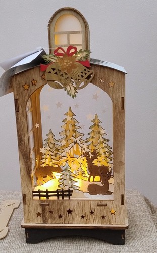 Wooden lantern vogtland - wooden,