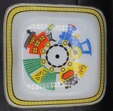 Vintage Train Scene Glass