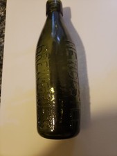 Antique Glass The Newcastle Breweries Lim Old Fashioned Vintage Victorian Bottle