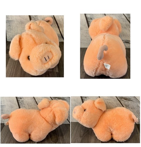 Vintage peach pink piggy - peach,