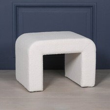 Waterfall footstool white - footstool,